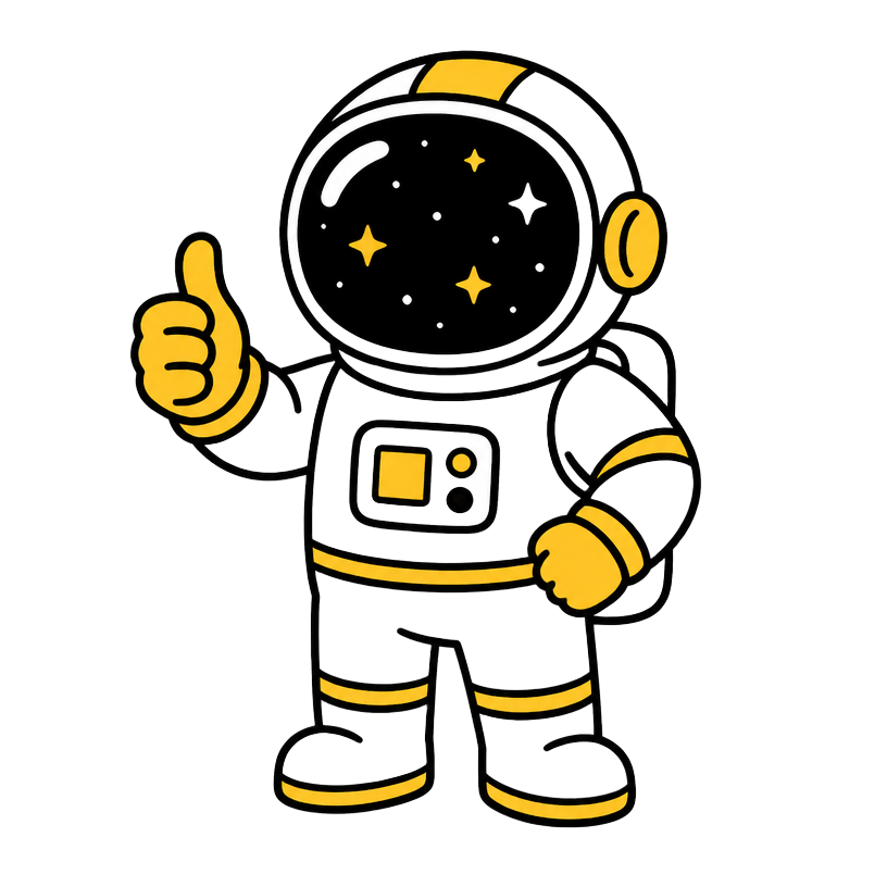 Nova, the Lyfl astronaut mascot